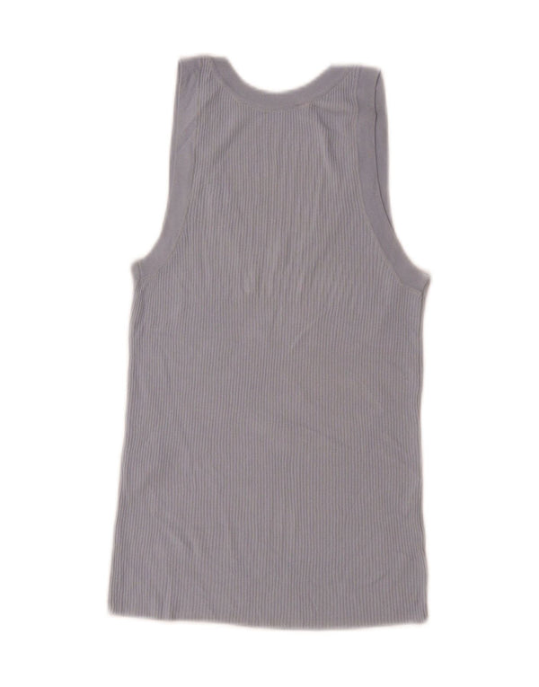 Canottiera Zara da donna UK 10 piccola in viscosa blu