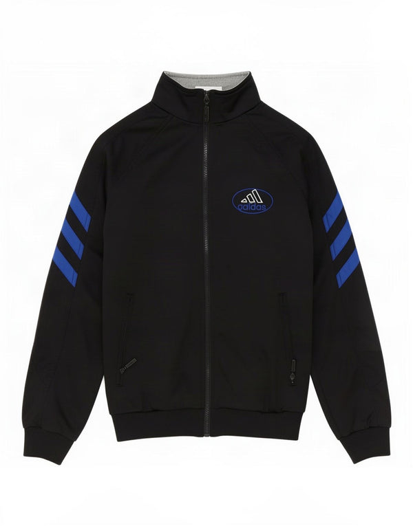 Giacca da ginnastica grafica da ragazzo Adidas 11-12 anni Colorblock nera