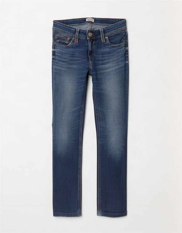 Jeans slim da donna Tommy Hilfiger W28 L28 cotone blu