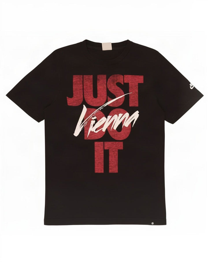 T-shirt grafica da uomo Nike Top Small in cotone nero