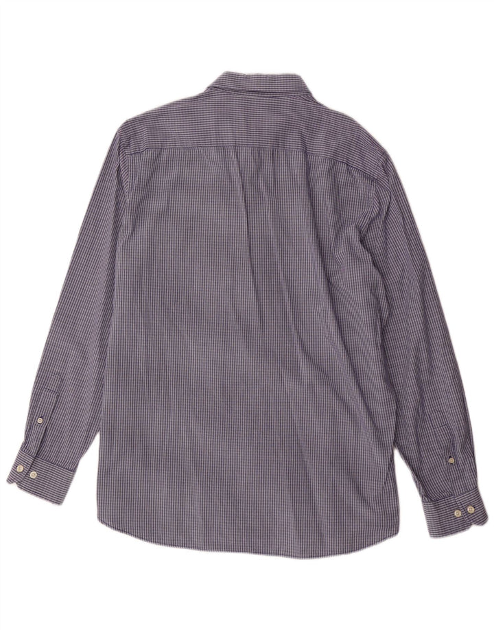 Camicia da uomo Carrera 2XL in cotone a quadri blu