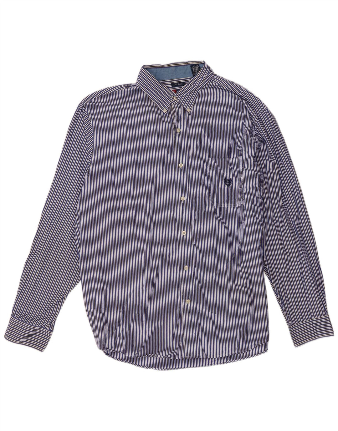 Camicia da uomo Chaps 2XL cotone a righe blu