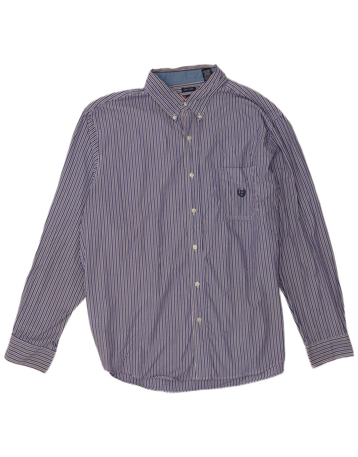 Camicia da uomo Chaps 2XL cotone a righe blu