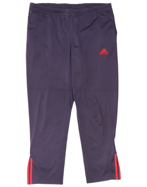 Pantaloni da tuta da uomo Adidas UK 40/42 Poliestere blu navy medio