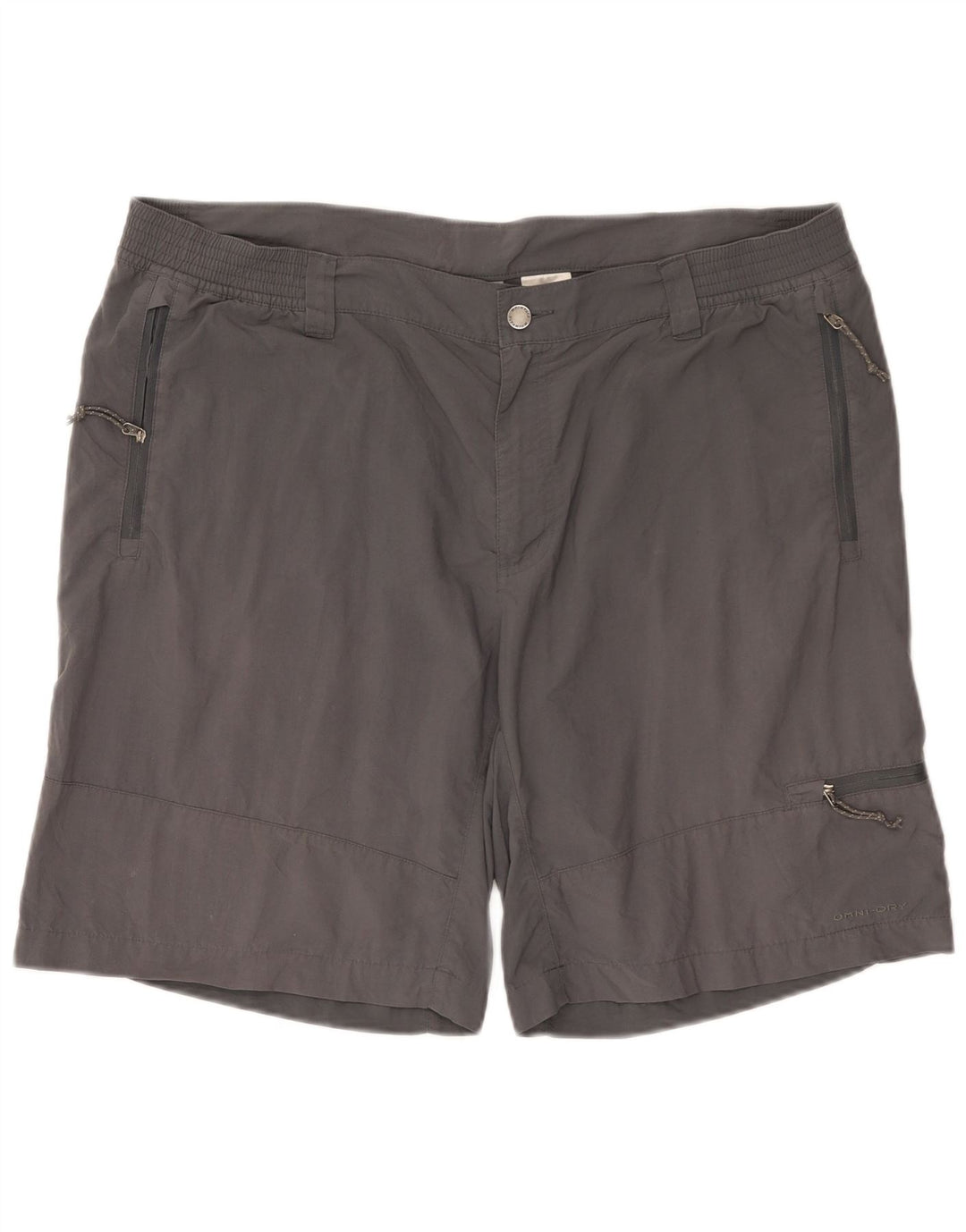 Pantaloncini cargo Columbia da uomo in titanio XL W40 nylon grigio