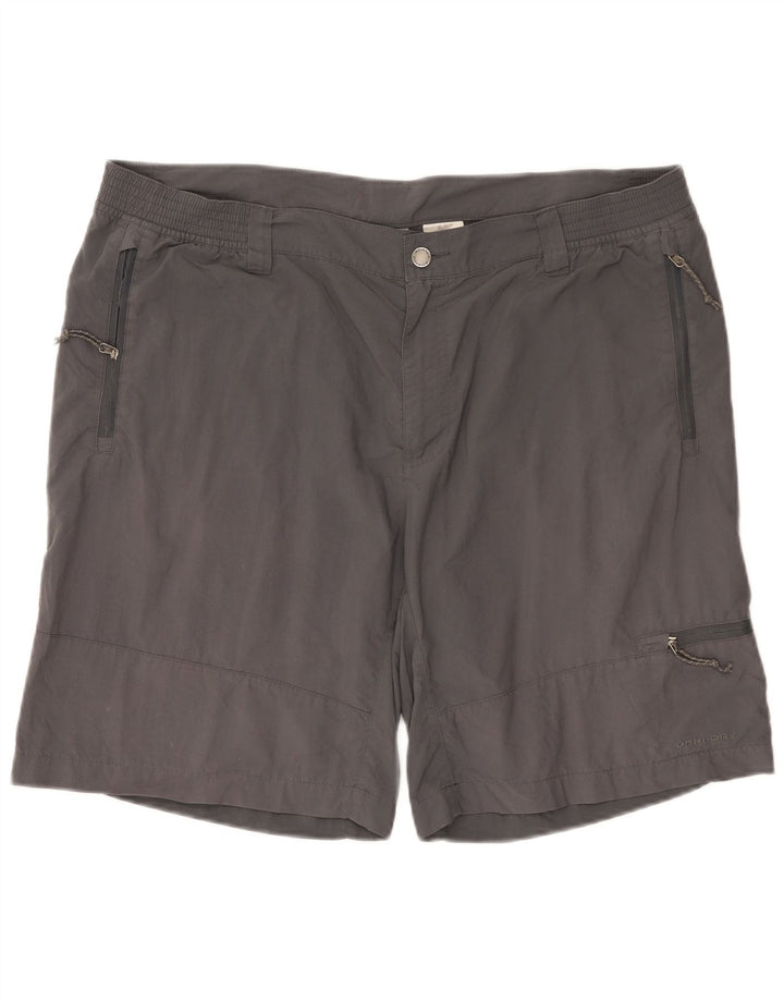 Pantaloncini cargo Columbia da uomo in titanio XL W40 nylon grigio