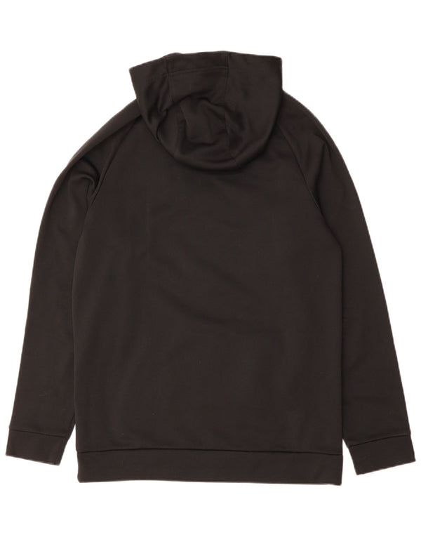 Felpa con cappuccio grafica Nike Therma-Fit da uomo, piccola, in poliestere nero