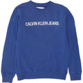 Calvin Klein Jeans Felpa grafica da uomo Maglione in cotone blu medio