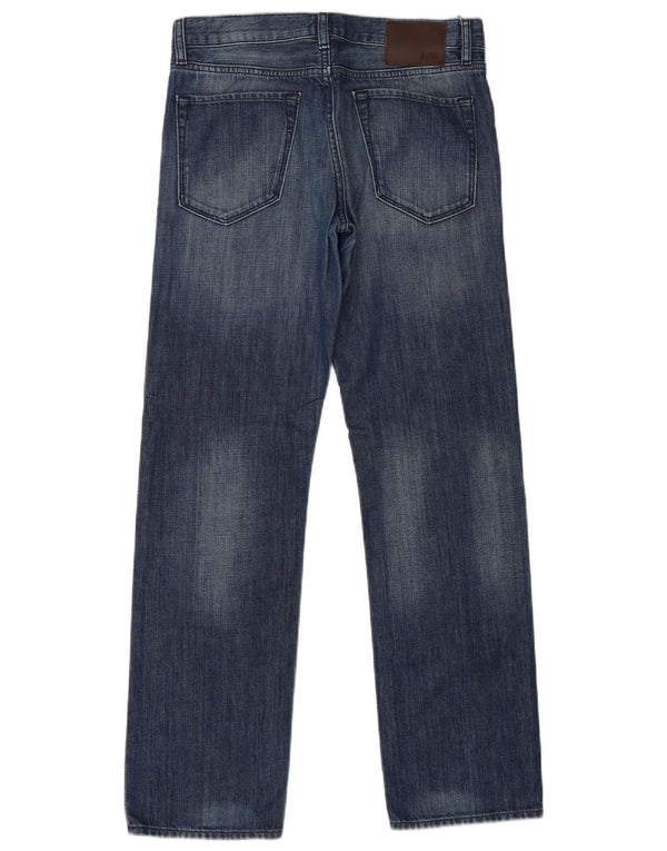 Hugo Boss Mens Maine Straight Jeans W33 L32 Blue Cotton