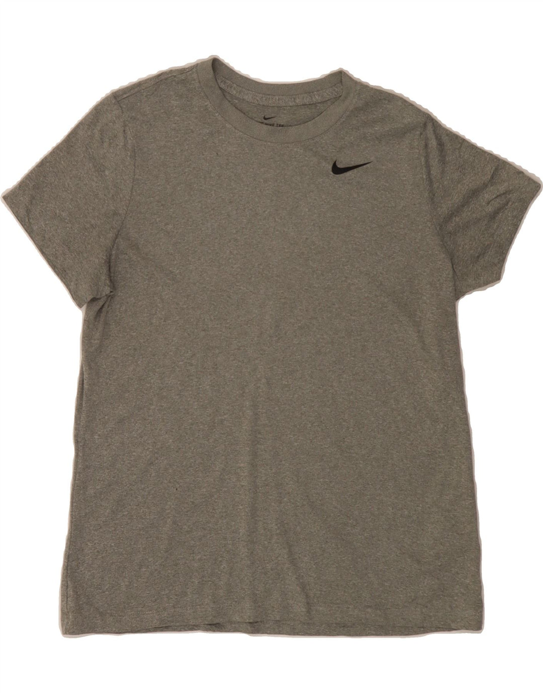 NIKE Womens Dri Fit T-Shirt Top UK 16 Large Grey Polyester Vintage Nike and Second-Hand Nike from Messina Hembry 