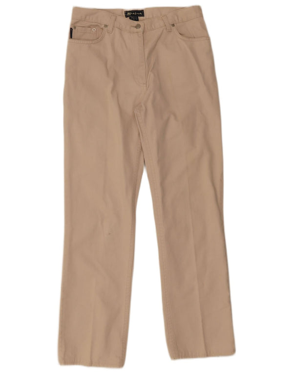 Pantaloni casual dritti da donna Monsoon UK 12 Medium W30 L30 Cotone beige