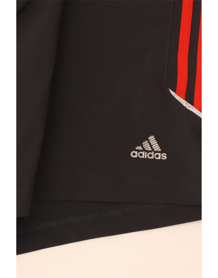 Pantaloncini sportivi Adidas da uomo in poliestere grigio medio