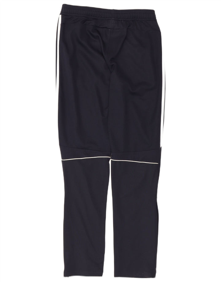 Pantaloni della tuta da ragazzo Adidas 15-16 anni in poliestere blu navy