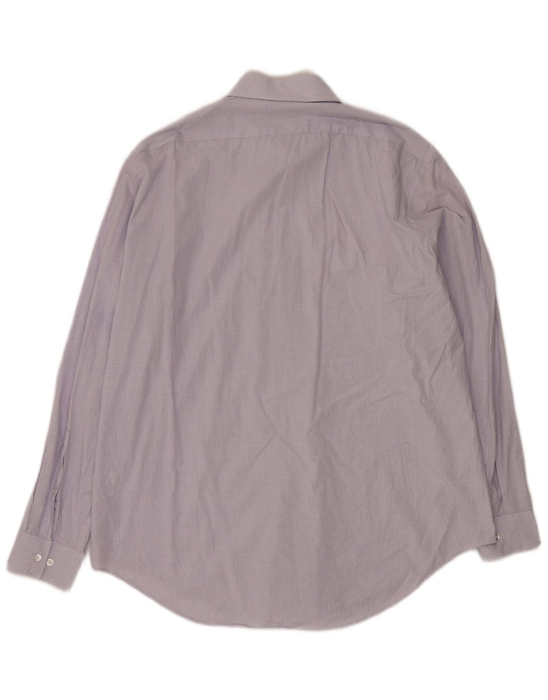 CALVIN KLEIN Camicia slim fit da uomo taglia 16 1/2 grande cotone a quadri viola