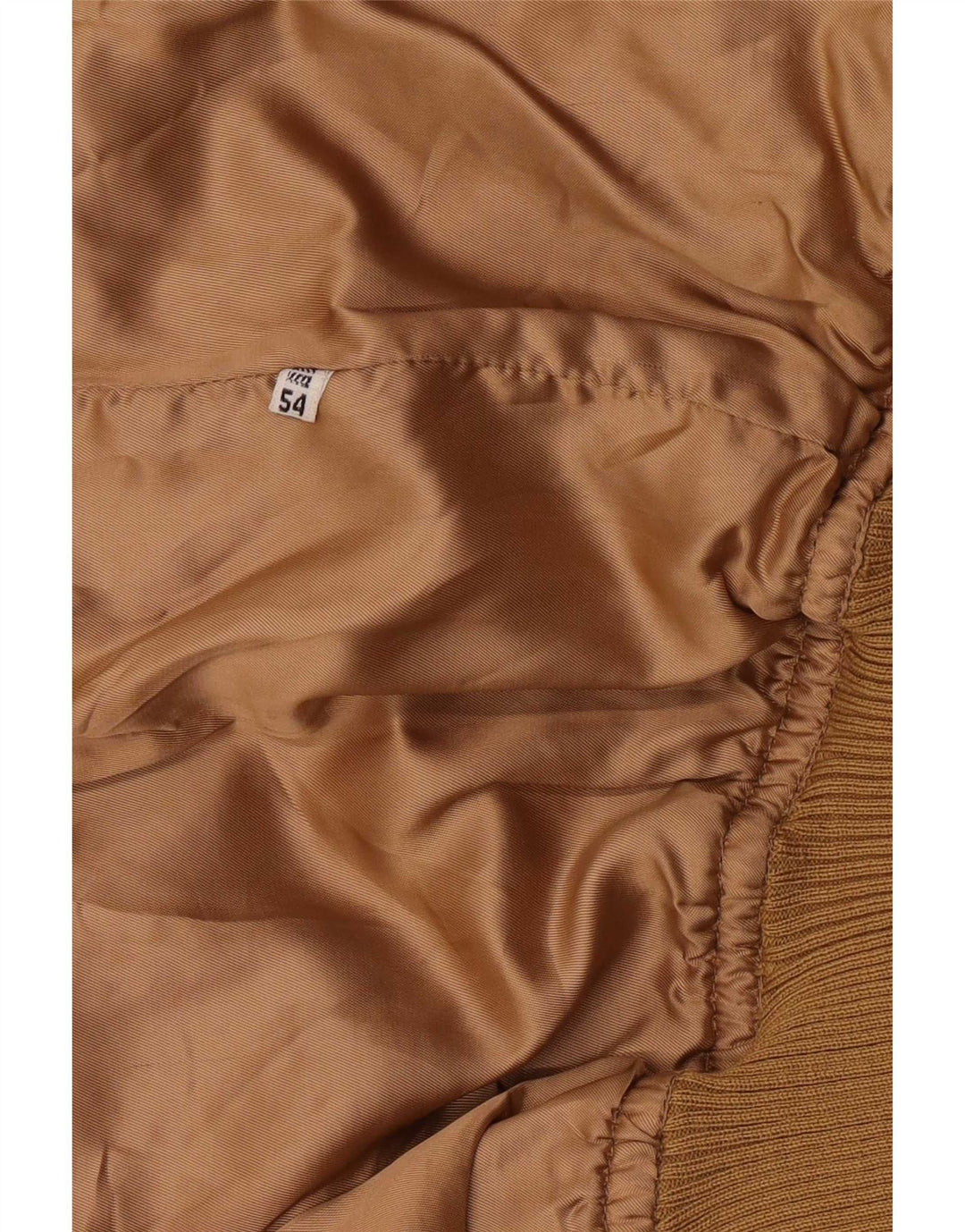 Giubbotto bomber vintage in pelle scamosciata da uomo IT 54 2XL Marrone retrò
