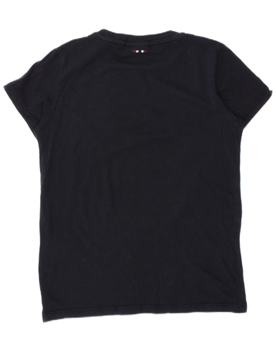 Maglietta NAPAPIJRI per ragazzi con grafica geografica, 7-8 anni, in cotone blu navy