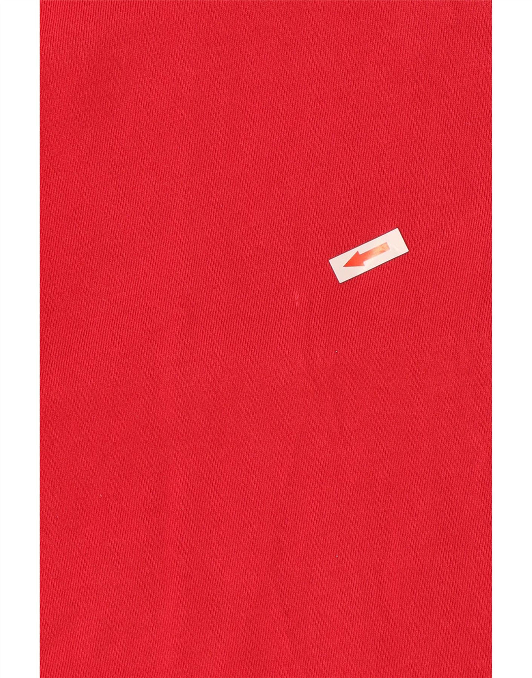 Tommy Hilfiger Uomo Zip Collo Top Manica Lunga Grande Cotone Rosso