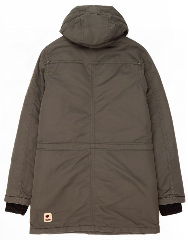 Giacca parka da uomo con cappuccio KHUJO UK 36 Small Verde Poliestere
