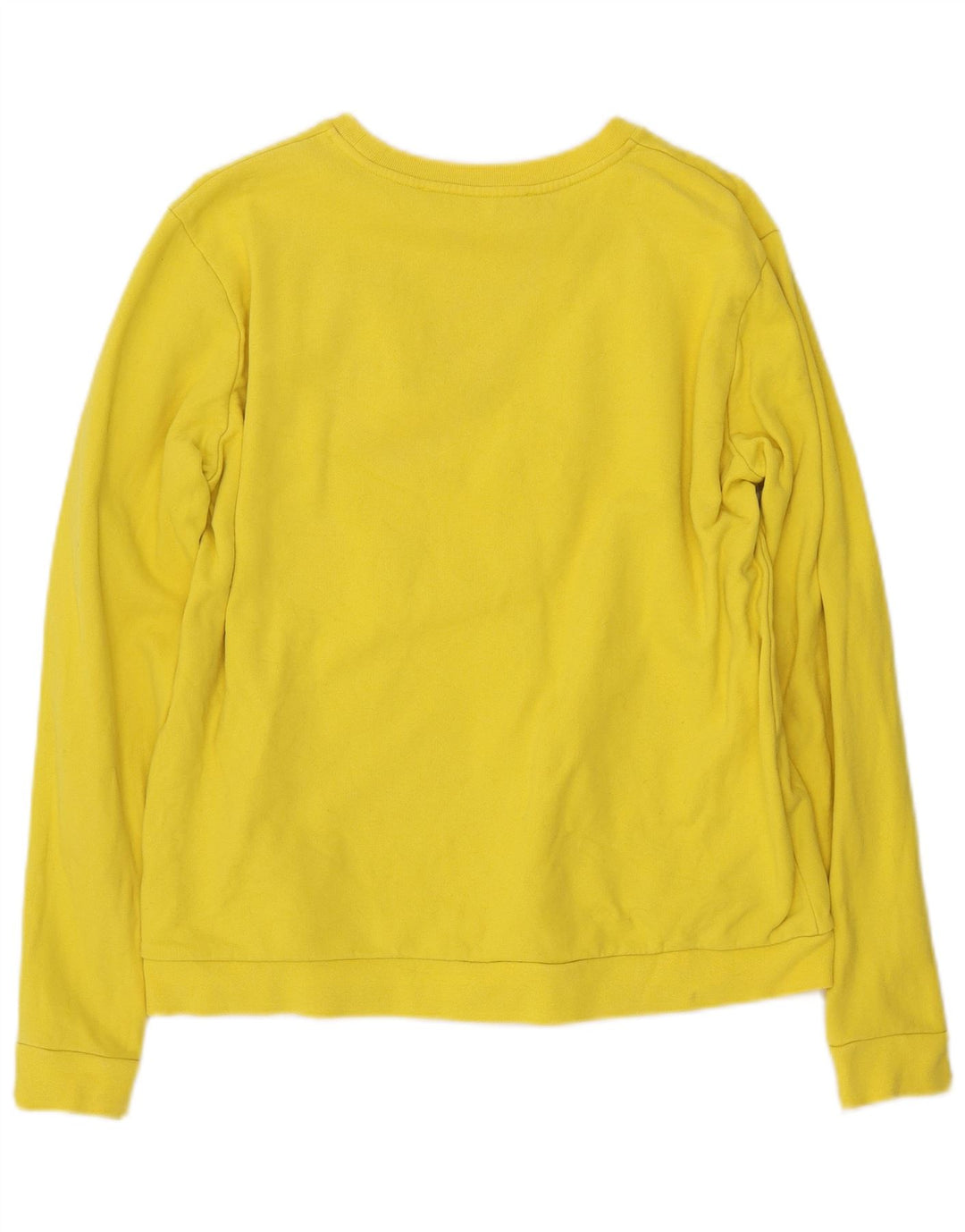 KARL LAGERFELD Felpa da donna Maglione UK 16 Large Giallo Cotone