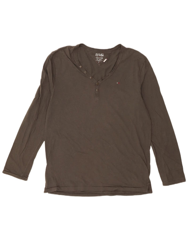 Tommy Hilfiger Uomo Top Manica Lunga XL Cotone Kaki