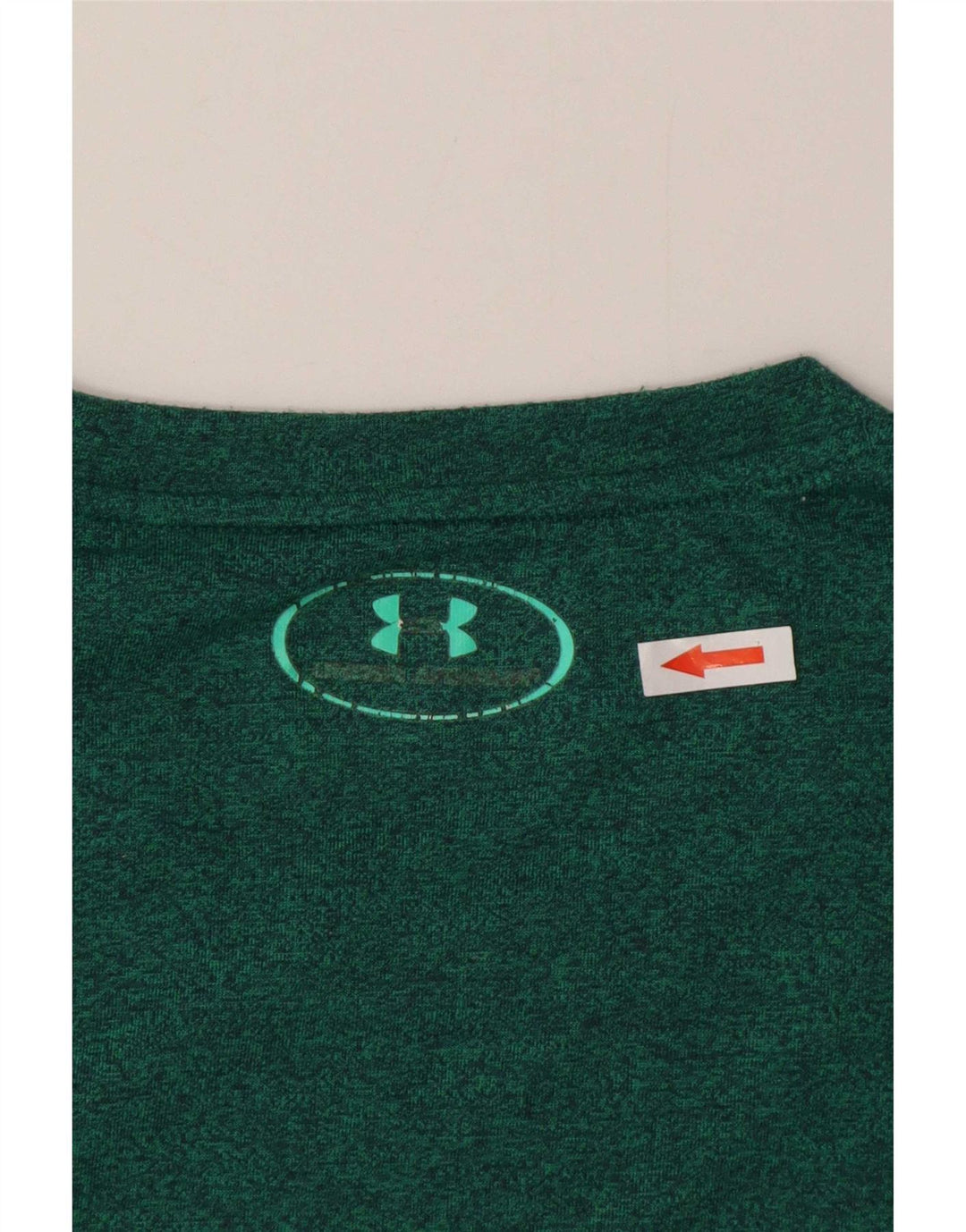 Maglietta ampia da uomo Under Armour verde medio chiazzato