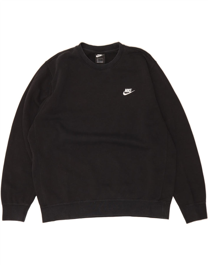 NIKE Mens Sweatshirt Jumper Large Black Cotton Vintage Nike and Second-Hand Nike from Messina Hembry 