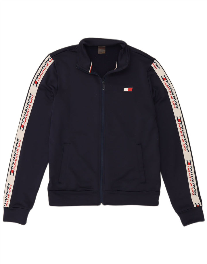 TOMMY HILFIGER Giacca da tuta da uomo piccola color block blu navy