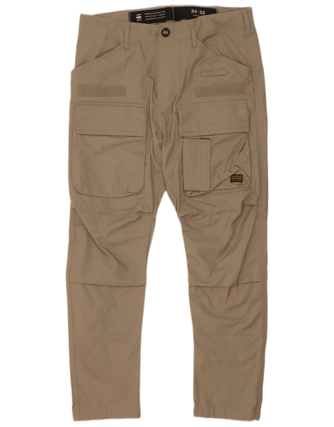 Pantaloni cargo affusolati regolari da uomo G-Star W34 L32 Beige