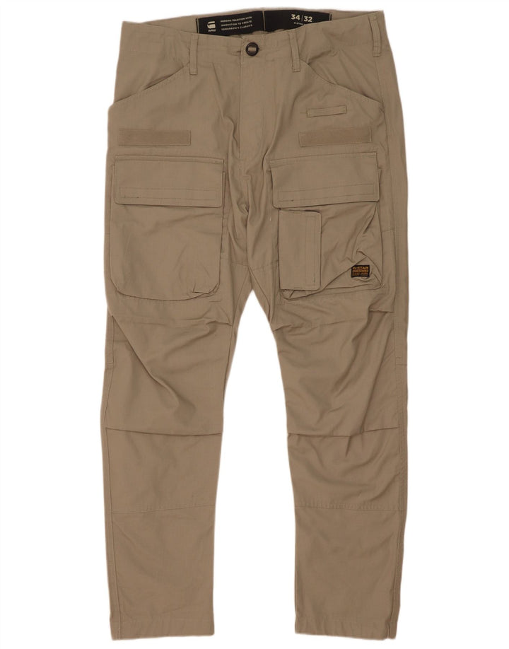 Pantaloni cargo affusolati regolari da uomo G-Star W34 L32 Beige