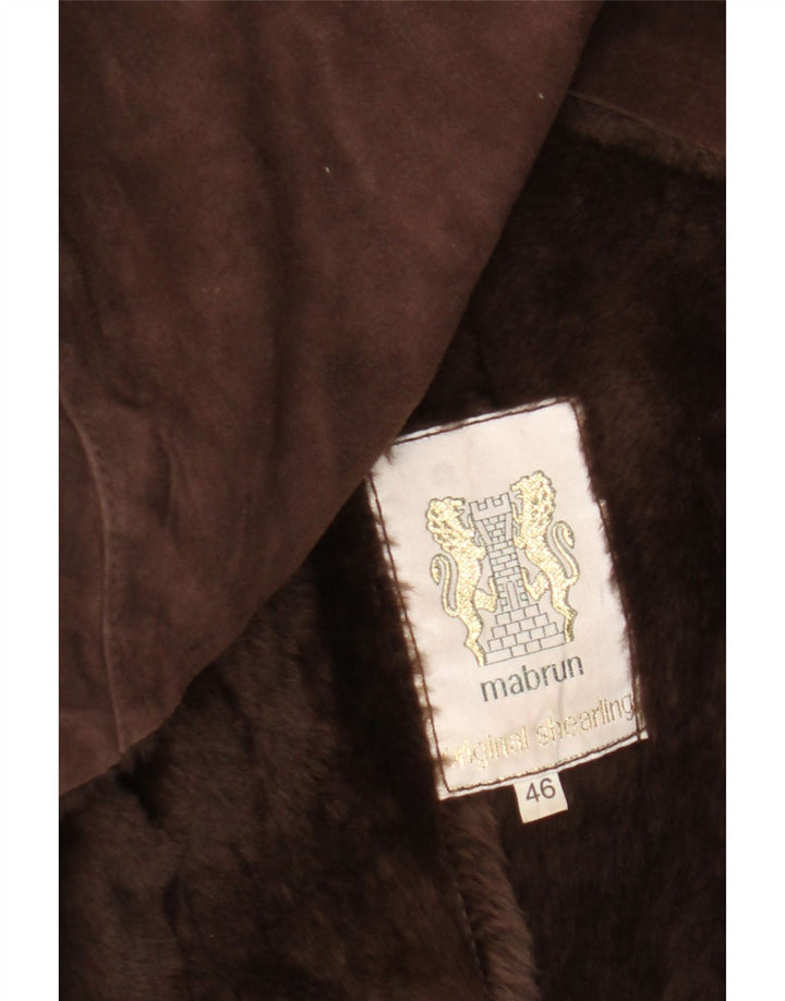 Cappotto in shearling da donna Mabrun IT 46 Shearling grande marrone