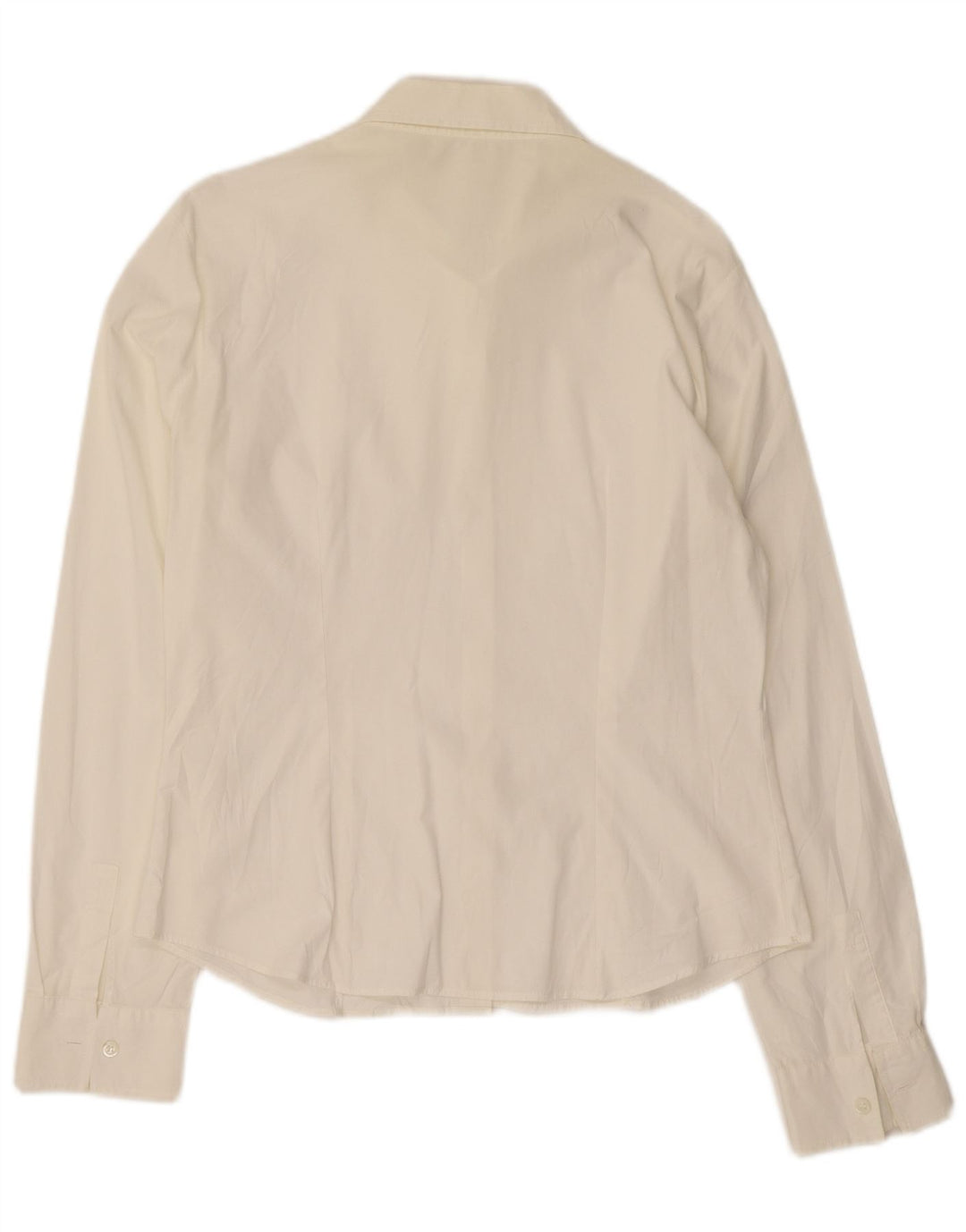 Camicia Benetton Donna UK 12 Medio Bianco