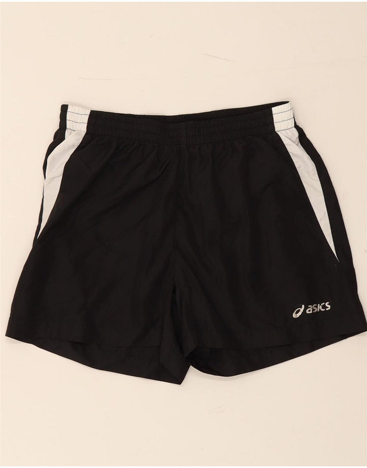 Pantaloncini sportivi ASICS da donna UK 10 Small poliestere mimetico nero