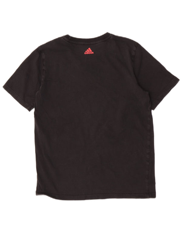 T-shirt grafica Adidas da bambino 13-14 anni in cotone nero