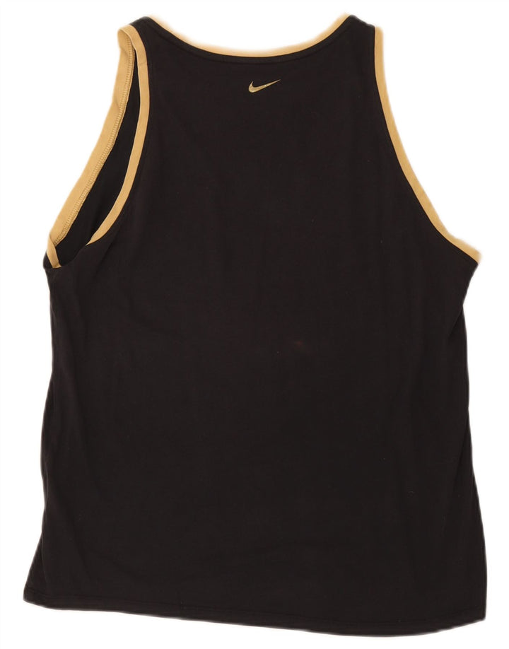 Canotta grafica Nike Dri Fit da donna UK 14 grande nera