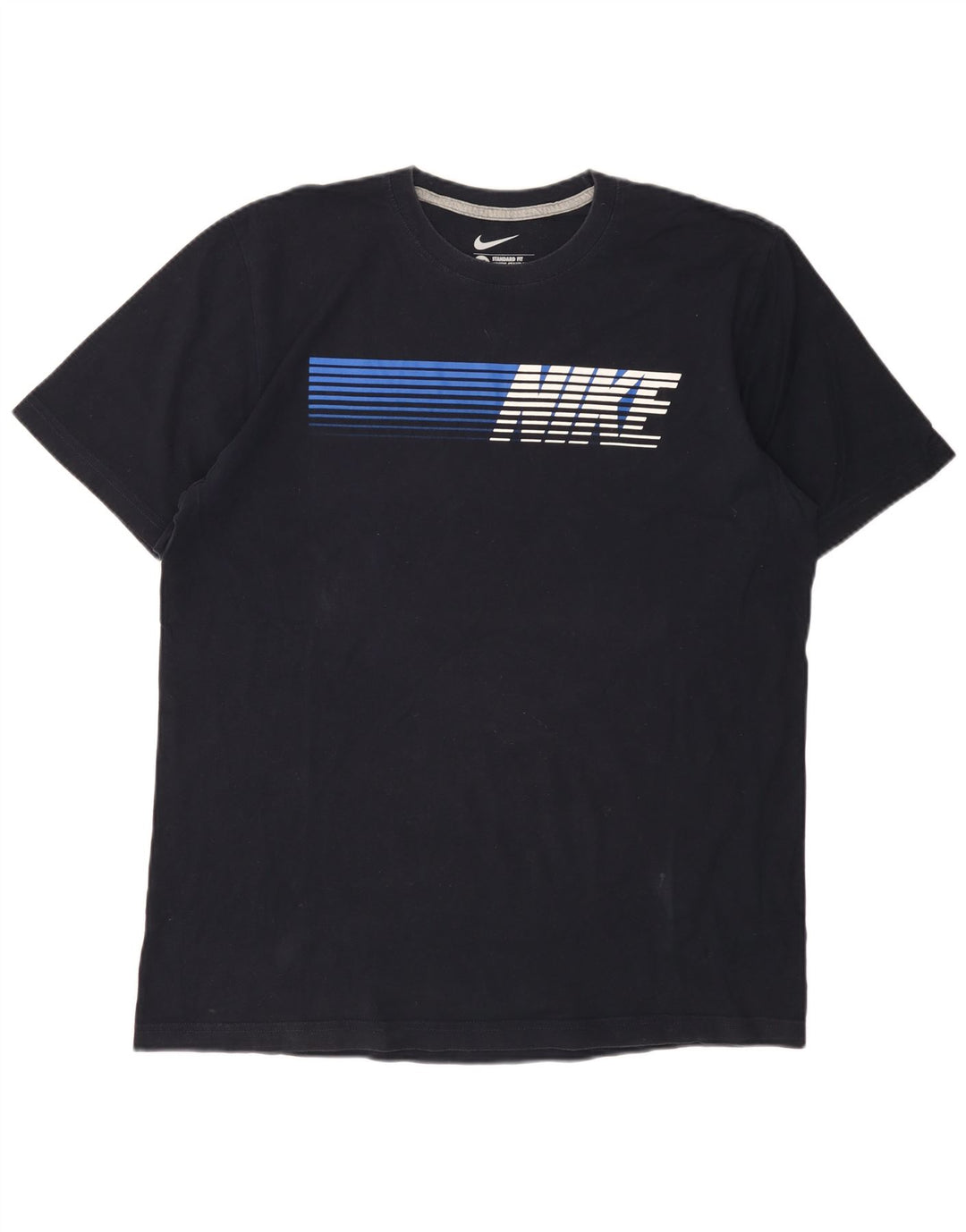 NIKE T-shirt grafica da uomo con vestibilità standard UK 46/48 XL Blu navy