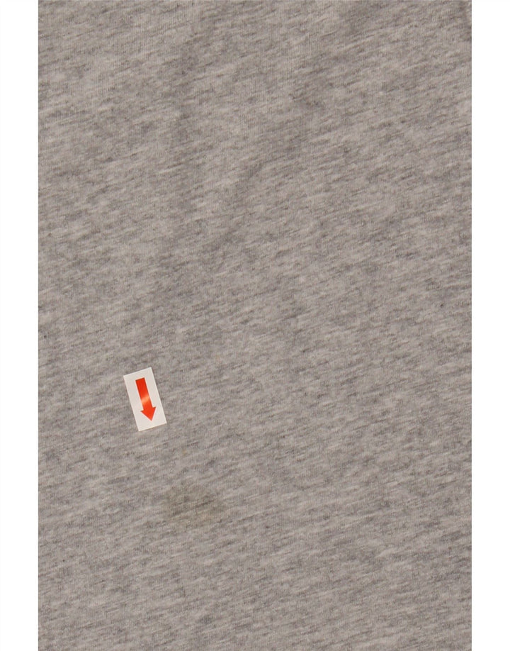 T-shirt grafica da uomo Tommy Hilfiger Top piccola in cotone grigio