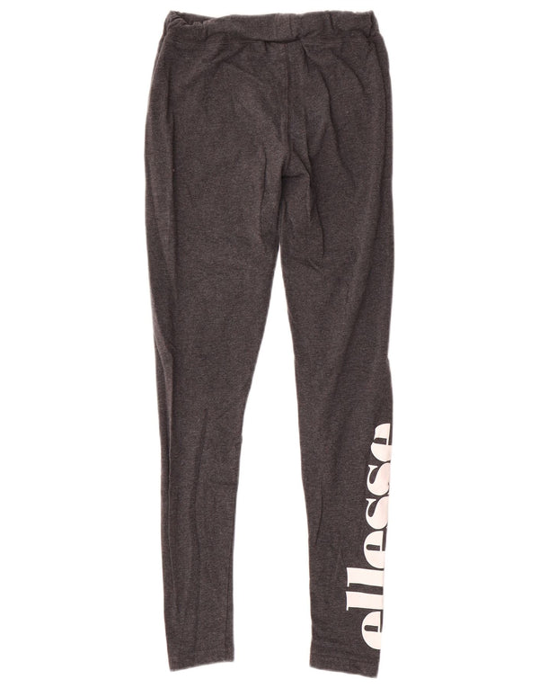Leggings grafici da donna Ellesse UK 10 piccolo cotone grigio