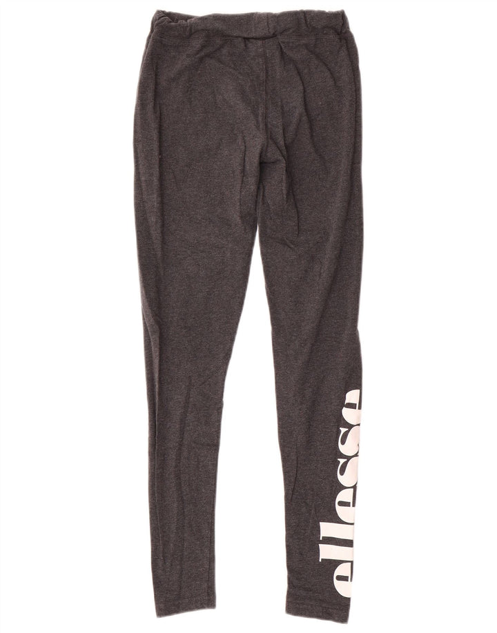 Leggings grafici da donna Ellesse UK 10 piccolo cotone grigio