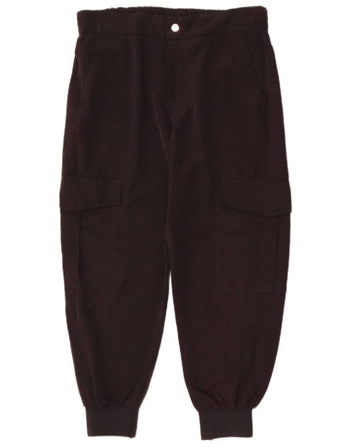 Pantaloni cargo ZARA da donna Joggers grandi W3 poliestere nero