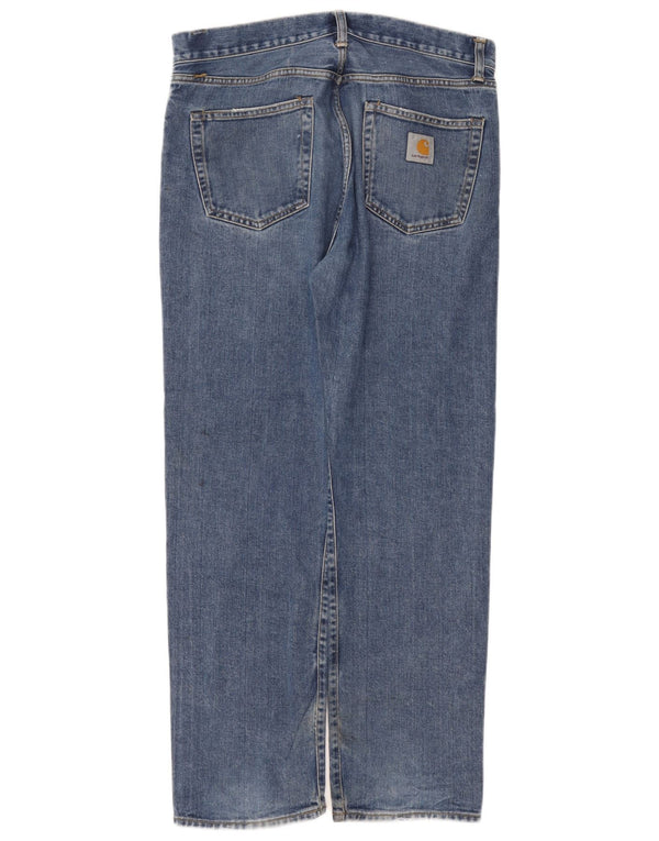 Jeans dritti da uomo Carhartt Wip W34 L32 cotone blu