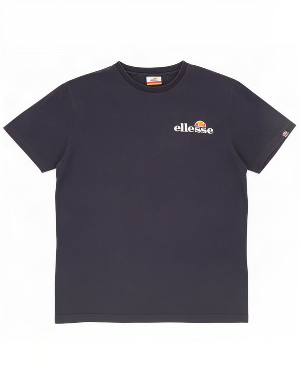 T-shirt da uomo Ellesse Top Large in cotone blu navy