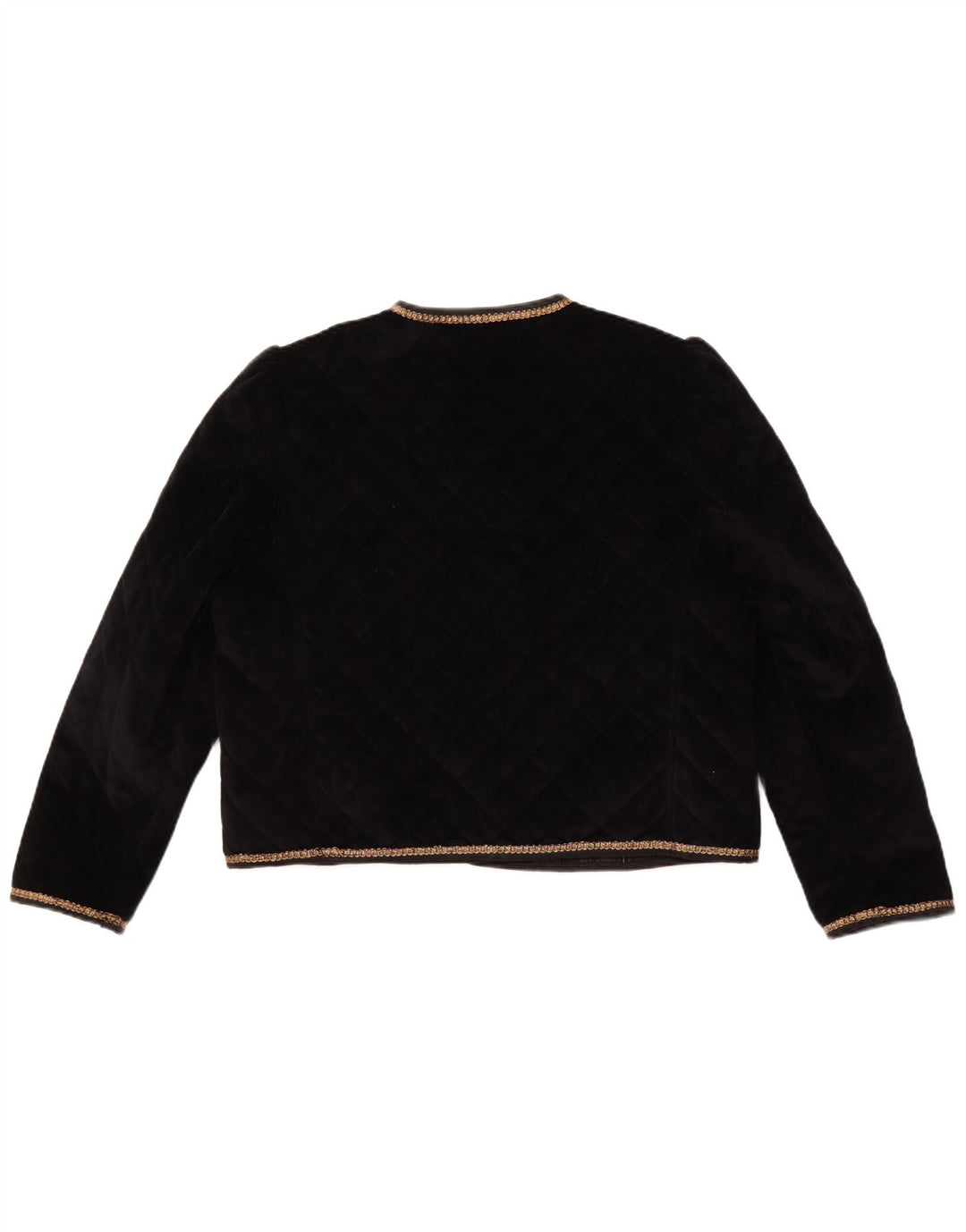 Giacca blazer trapuntata a 5 bottoni da donna YESSICA UK 12 media nera