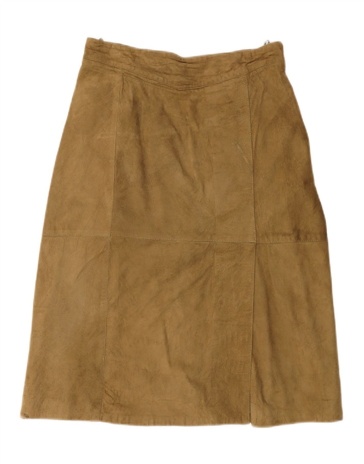 ANFOR Womens A-Line Skirt IT 44 Medium W28  Beige