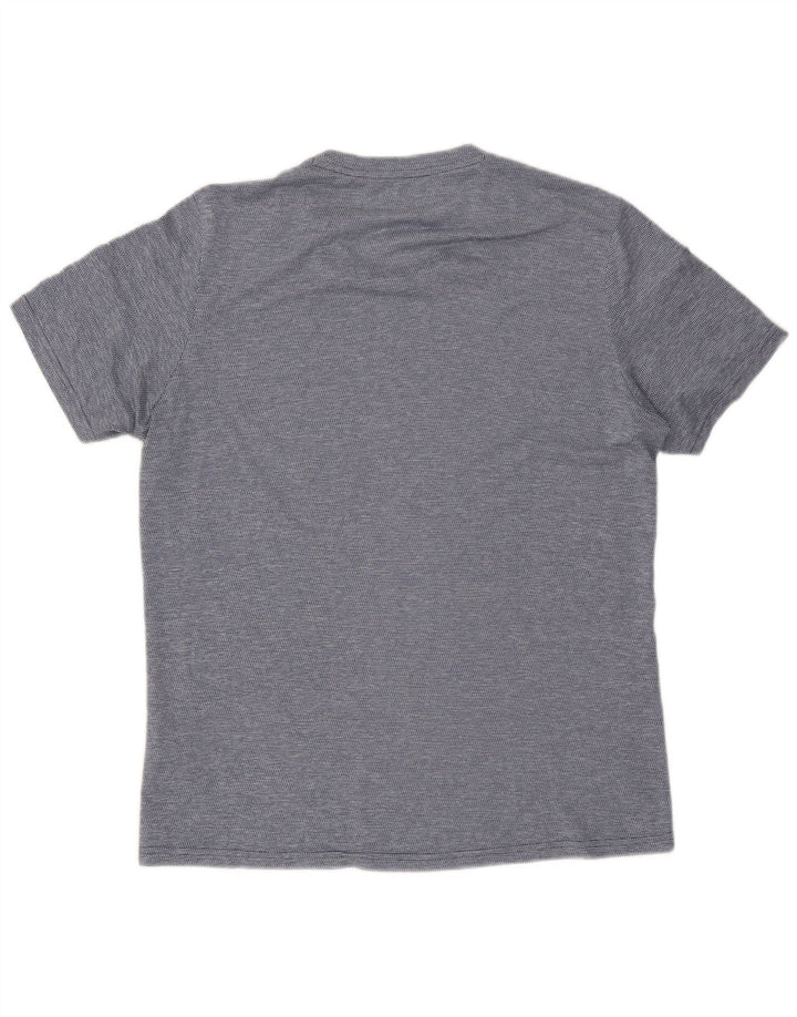T-shirt Adidas Aeroready da uomo, media, in poliestere a righe blu navy