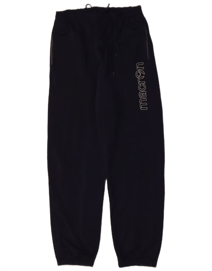 MACRON Pantaloni da tuta con grafica da uomo Joggers medio blu navy