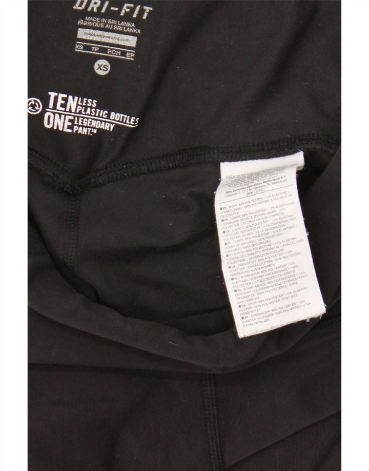 Leggings Nike Dri Fit da donna UK 4 XS poliestere nero