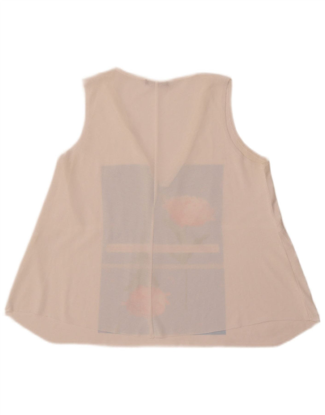 Canotta grafica da donna Zara UK 10 piccola bianca floreale