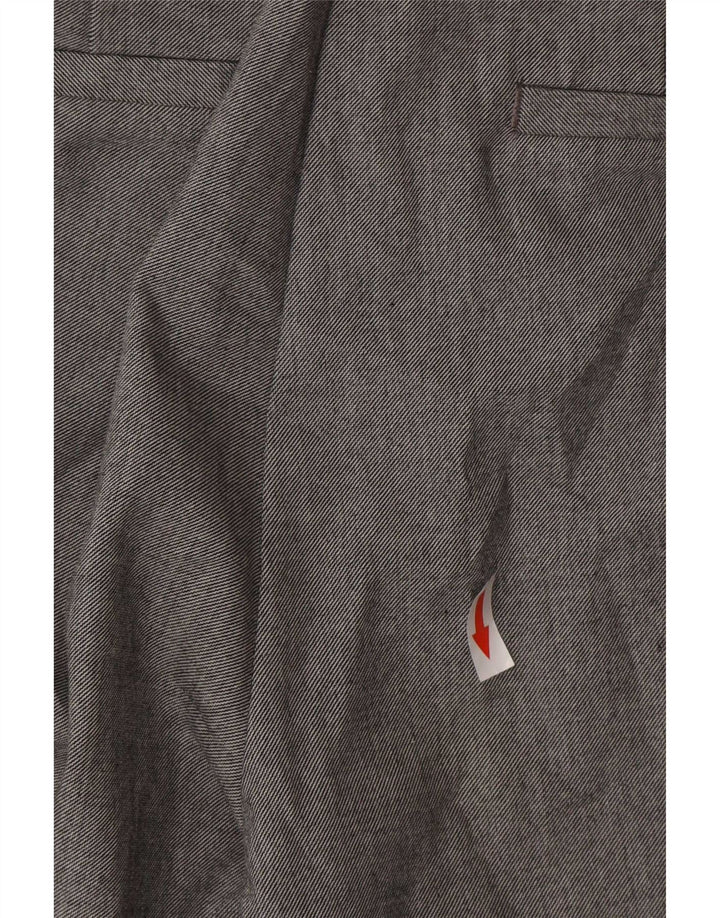 Pantaloni chino affusolati da donna Zara medi W30 L28 poliestere a quadri grigi