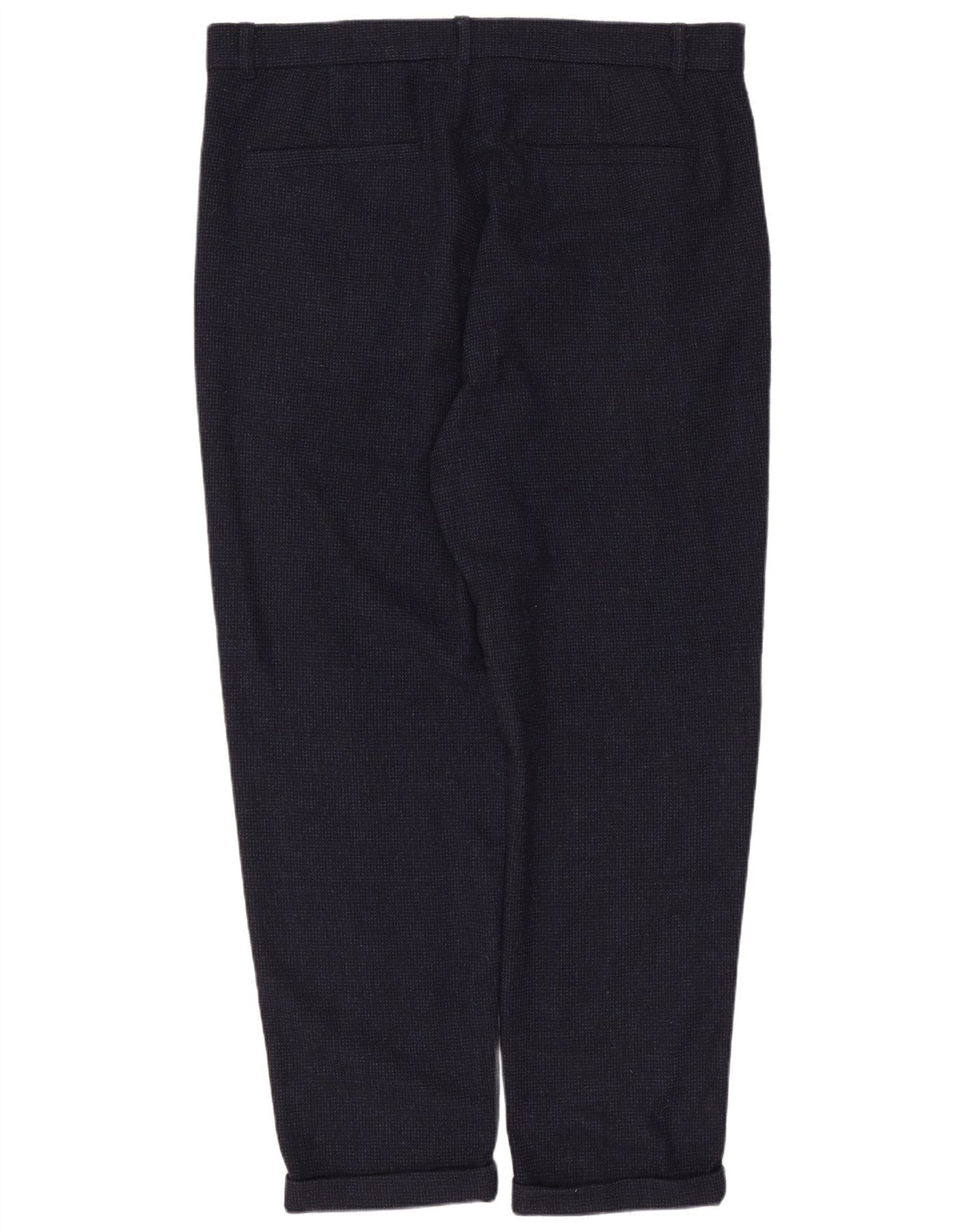 JACK WILLS Pantaloni chino da uomo con pegging W36 L27 Lana blu navy