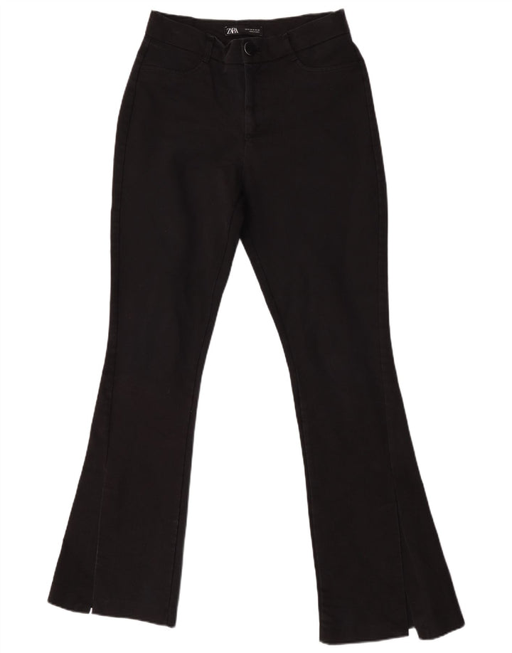 Pantaloni casual svasati da donna Zara medi W28 L32 neri
